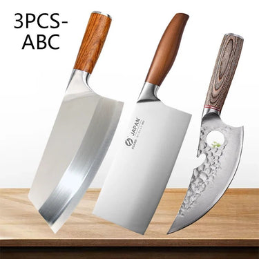 Premium Japanese Stainless Steel Bone Chopping Knife - InspiredGrabs.com